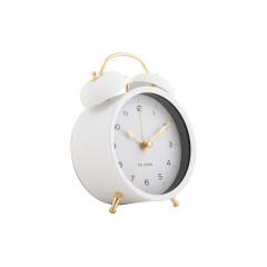 Budík Karlsson KA5998WH Twin Bell, 14cm
